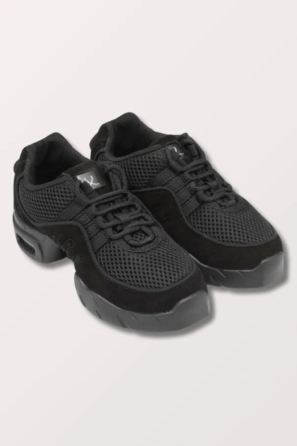 Adult Boost Mesh Split Sole Dance Sneaker - Black