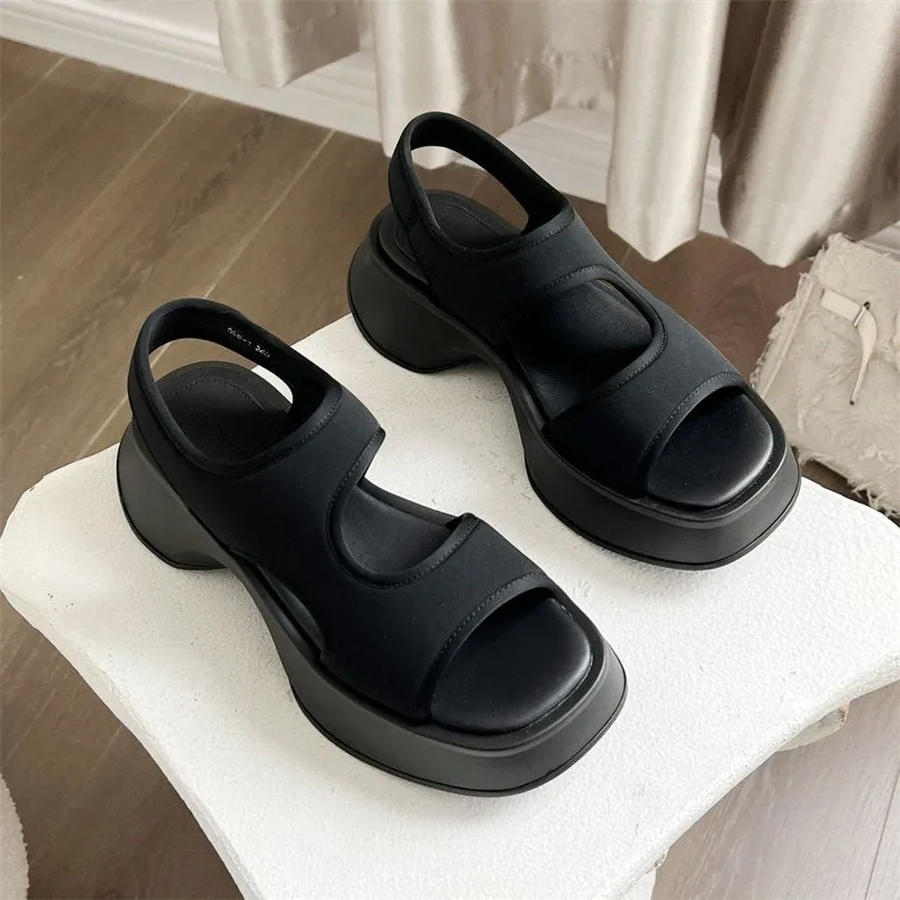 Amozae- Ladies Summer Sandals Platform Green Wedge Shoes Casual Comfort Sandals Shoes For Women Platform Sandals Open Toe Shoes 2024