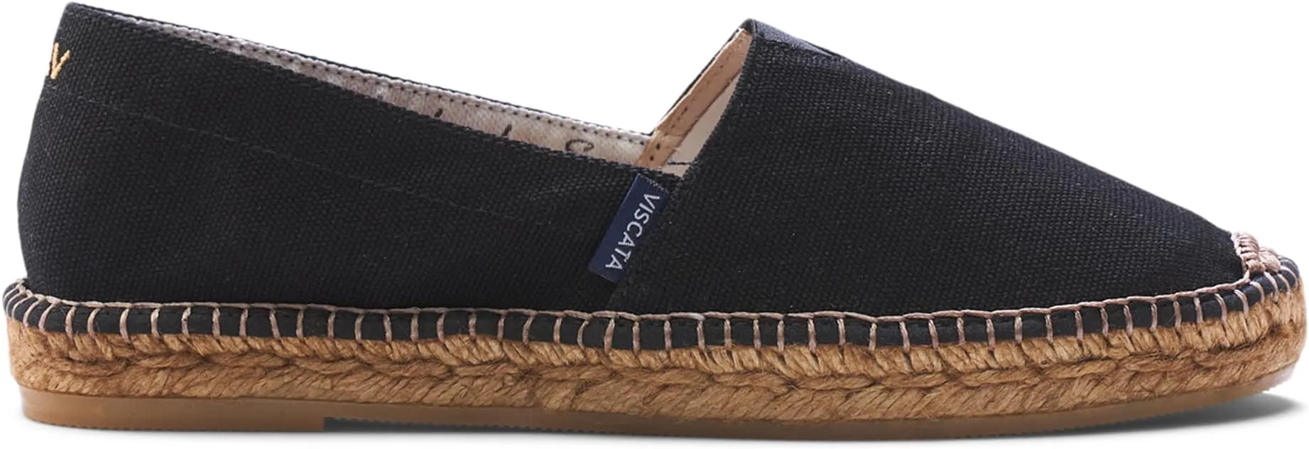 Barceloneta Espadrilles VISCATA Loafers, Black Canvas