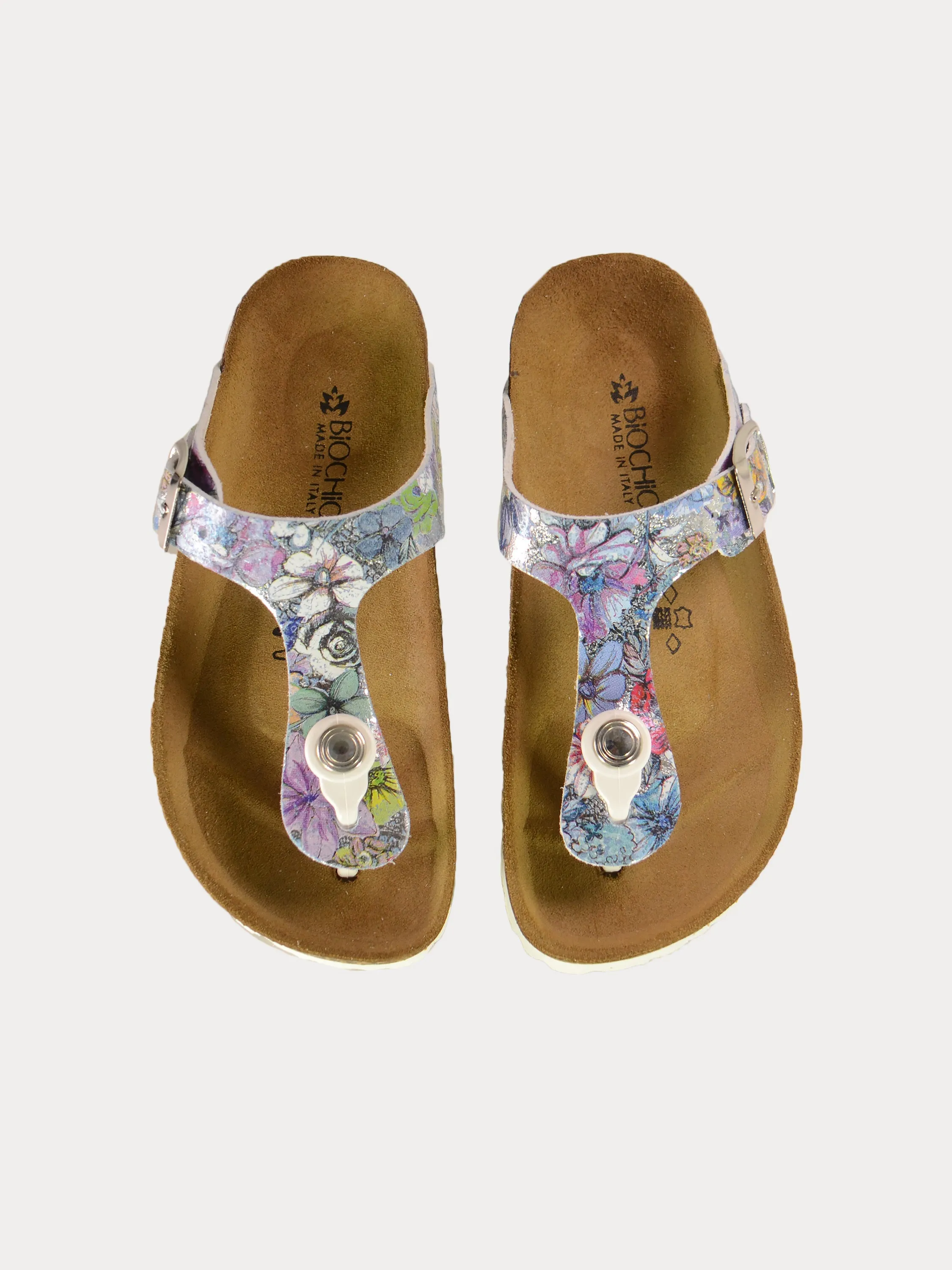 Biochic Girls Floral Toe Flat Sandals