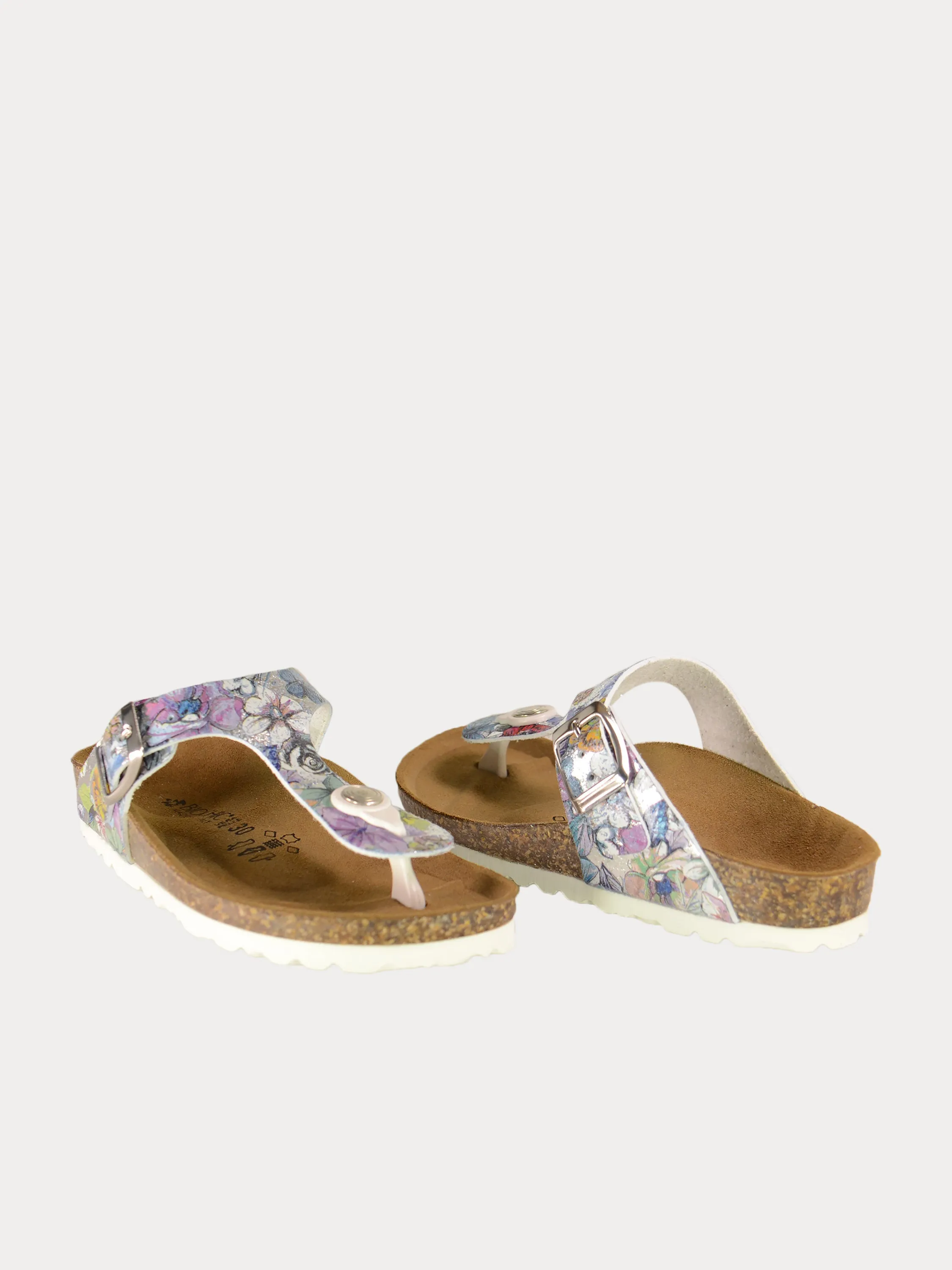 Biochic Girls Floral Toe Flat Sandals