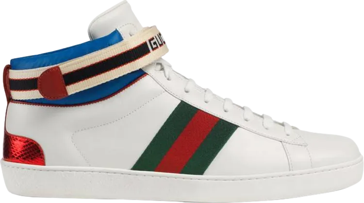 Gucci Stripe Ace High Top sneakers, white