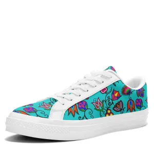 Indigenous Paisley Sky Aapisi Low Top Canvas Shoes White Sole