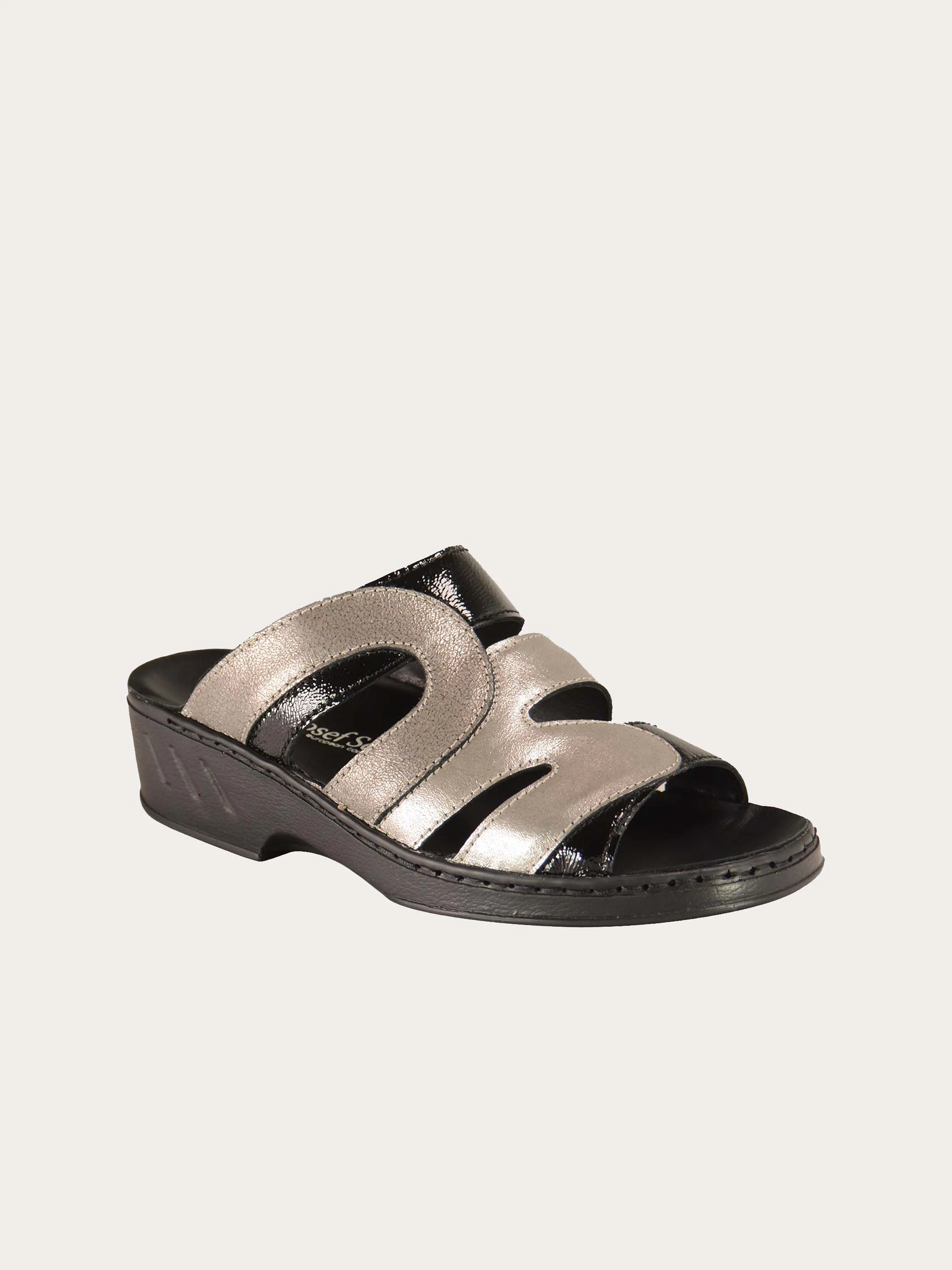 Josef Seibel Women Multi Patent Slider Sandals