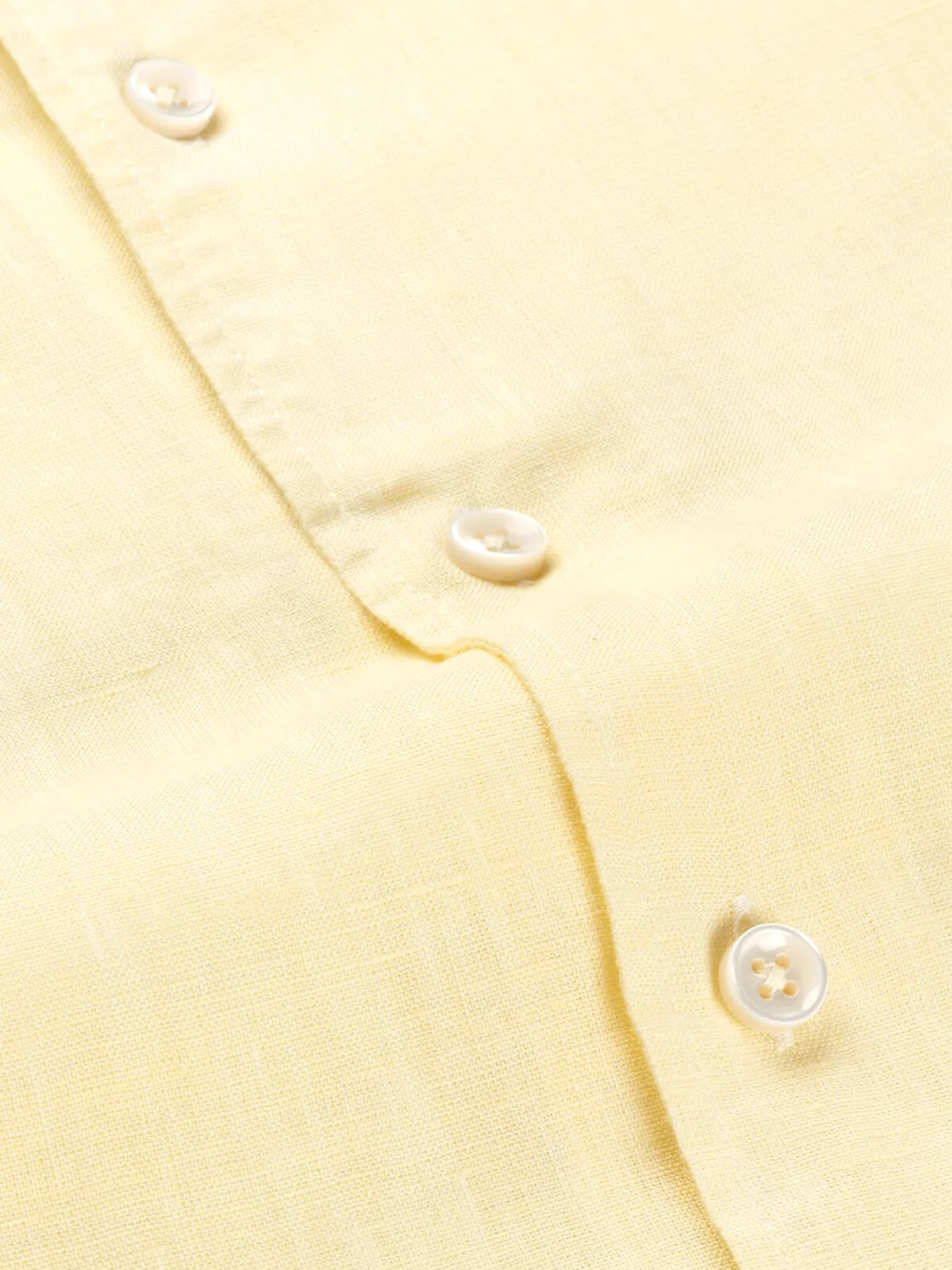 Light Yellow Linen Seaside Shirt