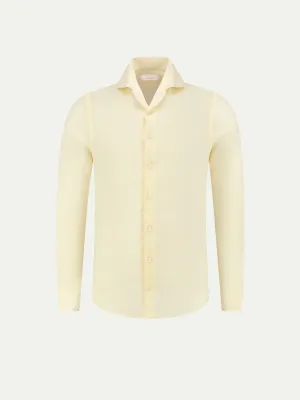 Light Yellow Linen Seaside Shirt