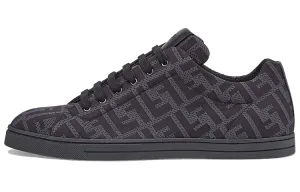 Low top in Fendi Tech fabric, gray