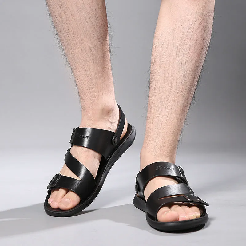 Men's leather sandals