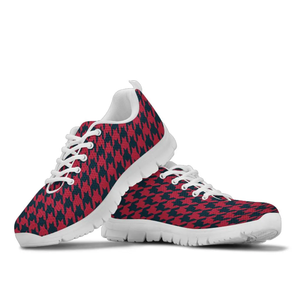 Mesh Sneakers_Blue on Red_H_HT Pattern