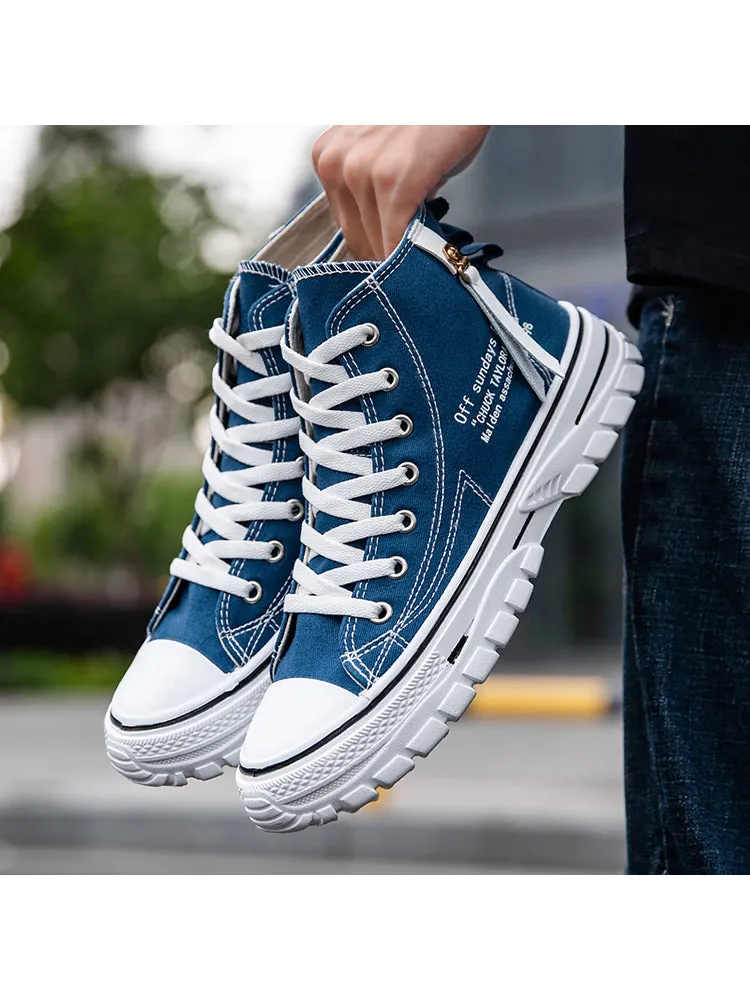 New High Top Breathable Canvas All-Matched Shoes