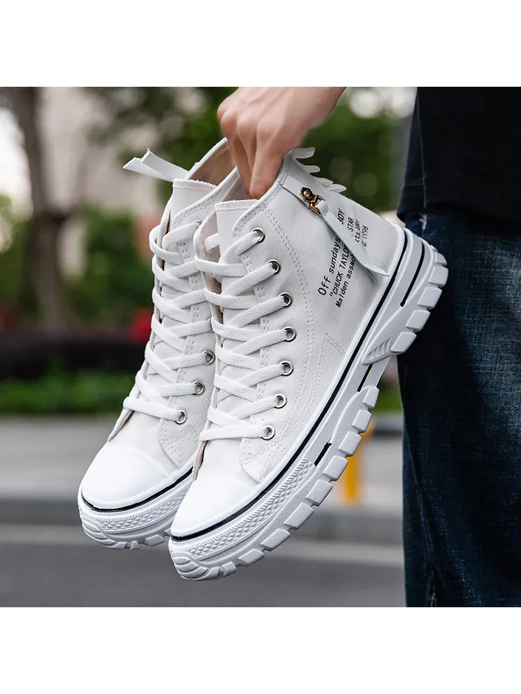 New High Top Breathable Canvas All-Matched Shoes