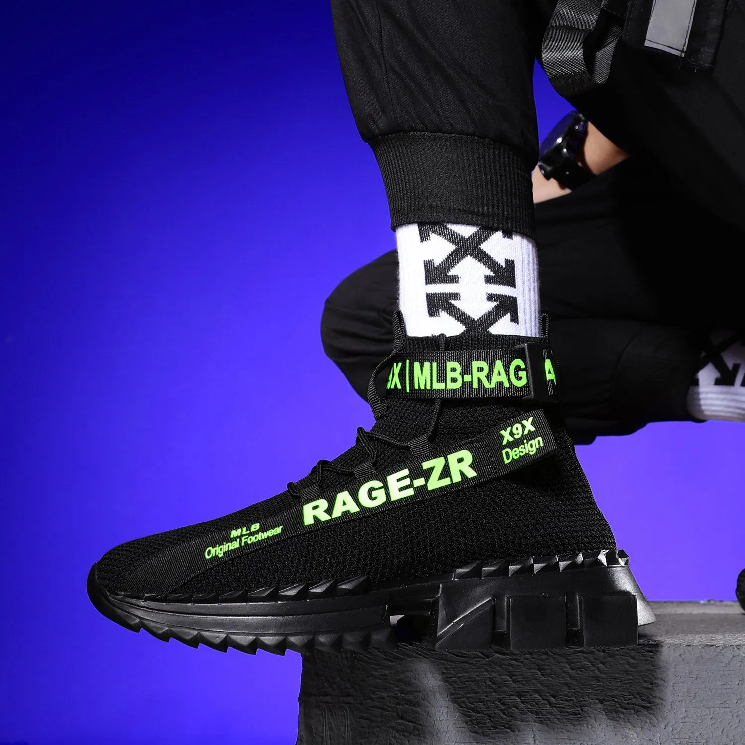 RAGE ZR 'Urban Legend' X9X Sneakers - NEON