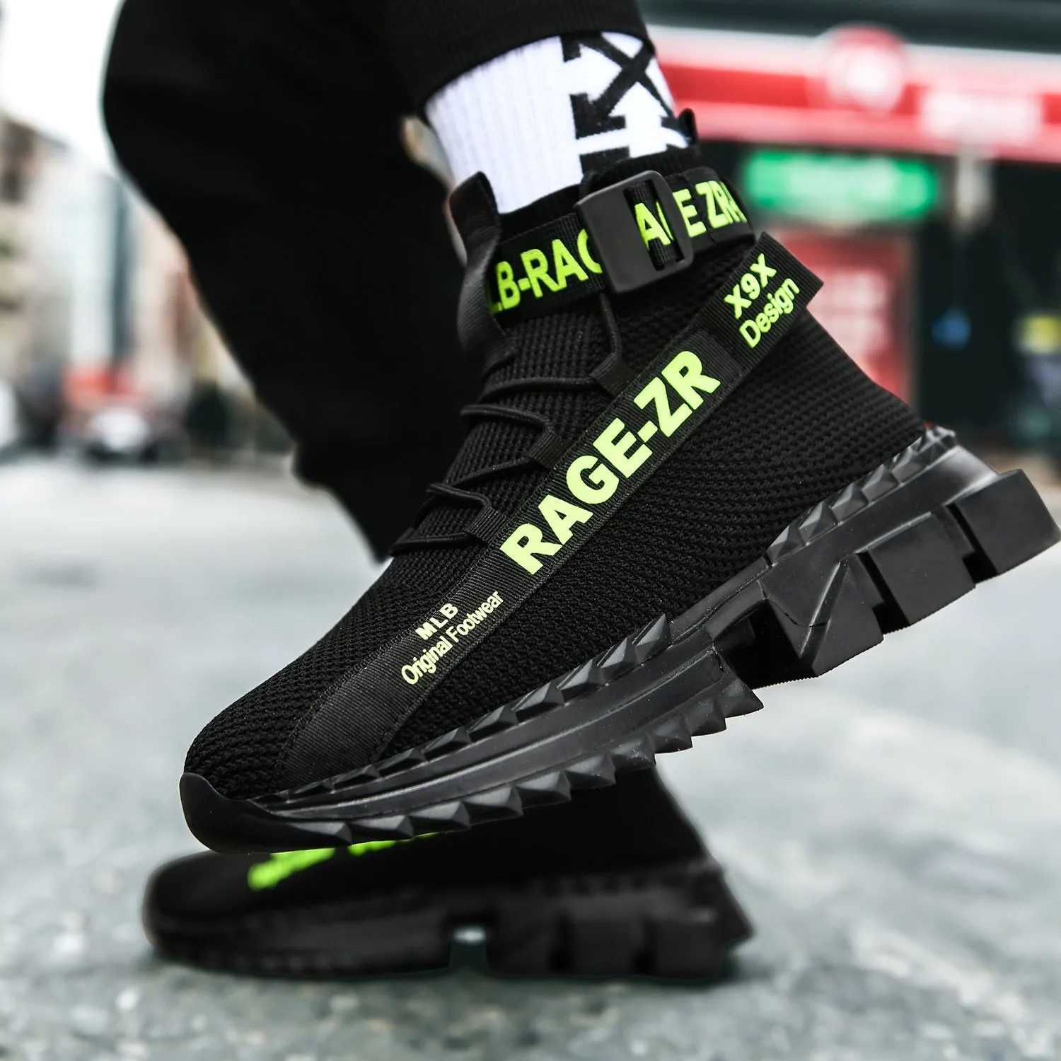 RAGE ZR 'Urban Legend' X9X Sneakers - NEON