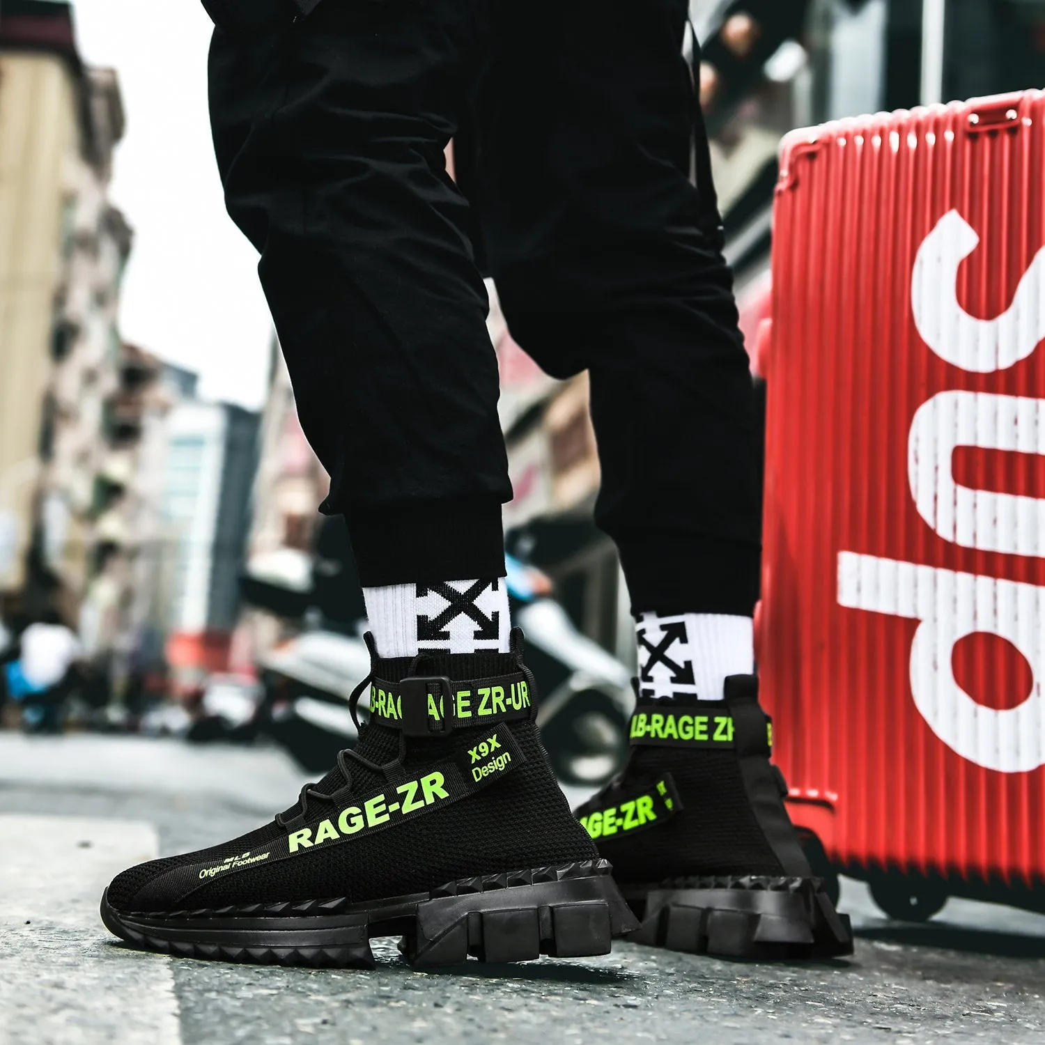 RAGE ZR 'Urban Legend' X9X Sneakers - NEON