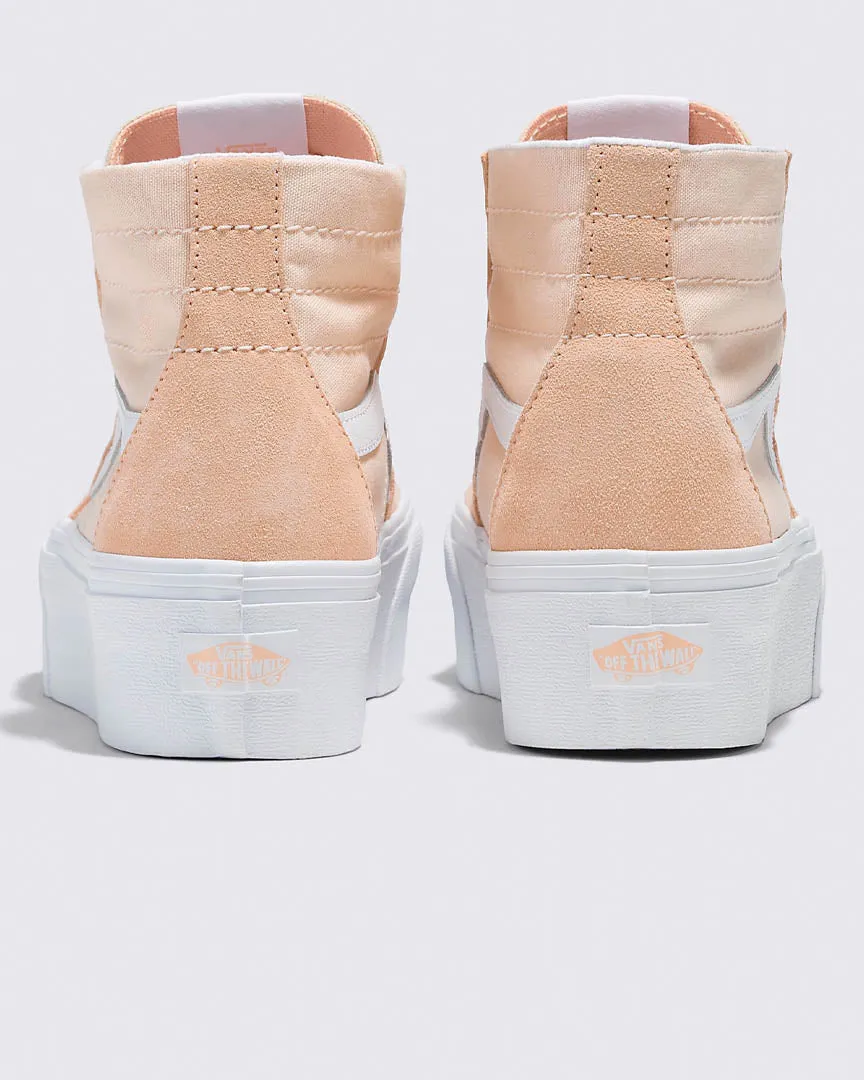 Sk8-Hi Tapered Stackform Shoes - Color Block Peach