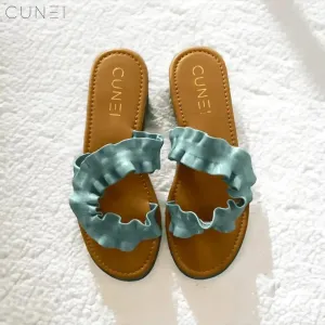 Sky Blue Swirl Flats