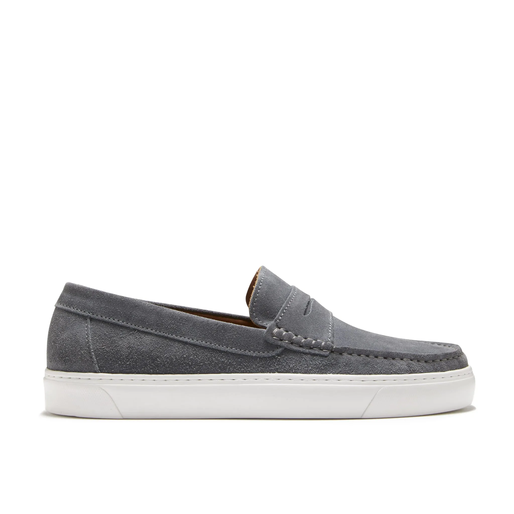 Slip-on Sneaker Loafers, slate grey suede