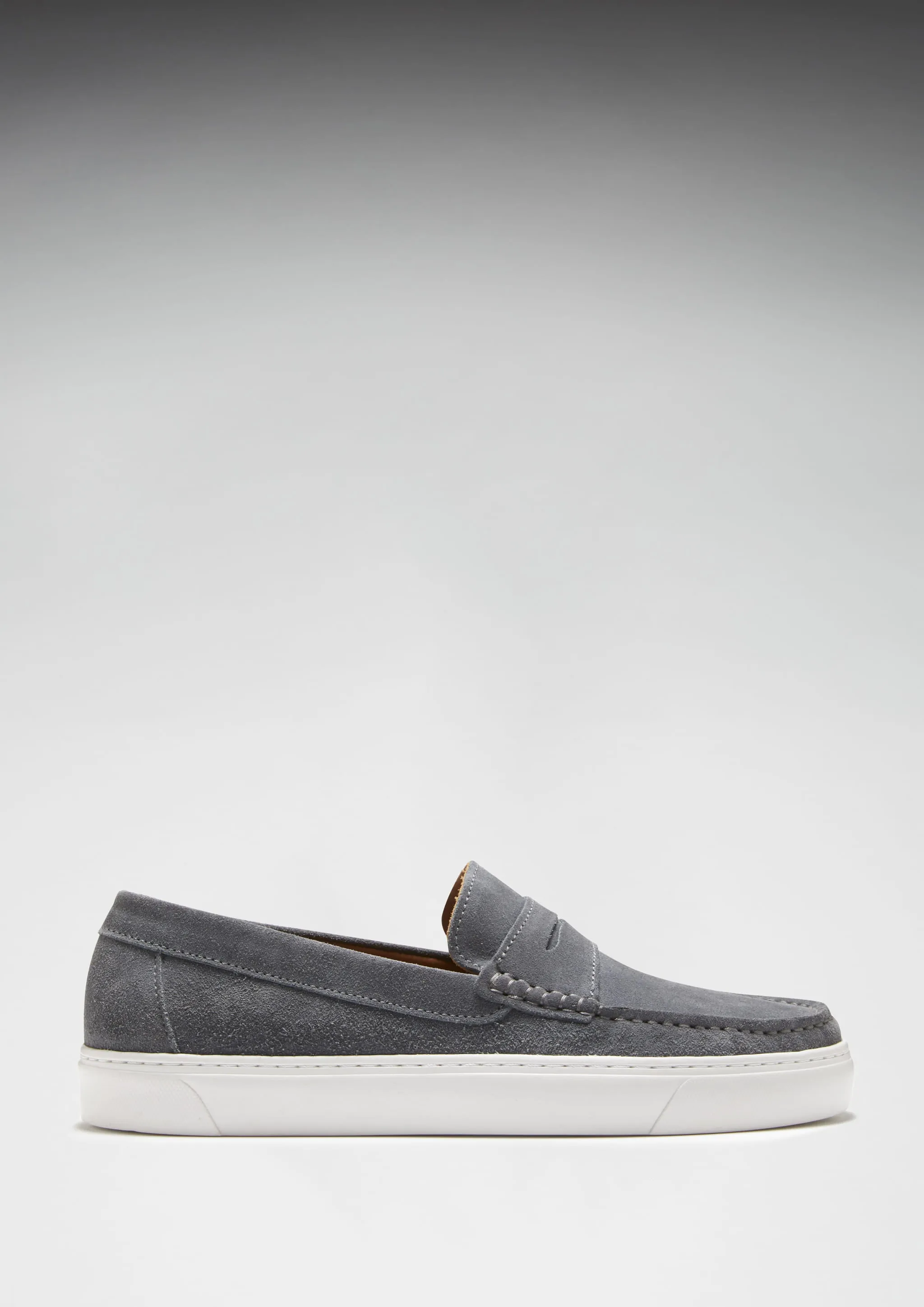 Slip-on Sneaker Loafers, slate grey suede