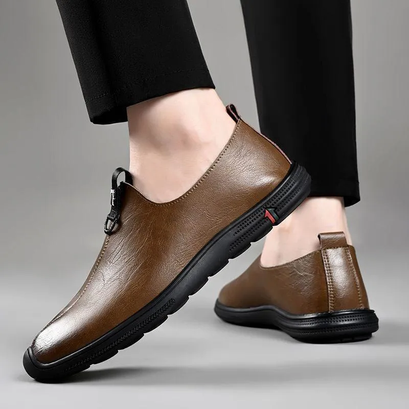 Soft sole and soft surface/seasonal wear/men's casual leather shoes