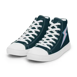 Trans Lightning Blue High Top Trainers (female sizes)