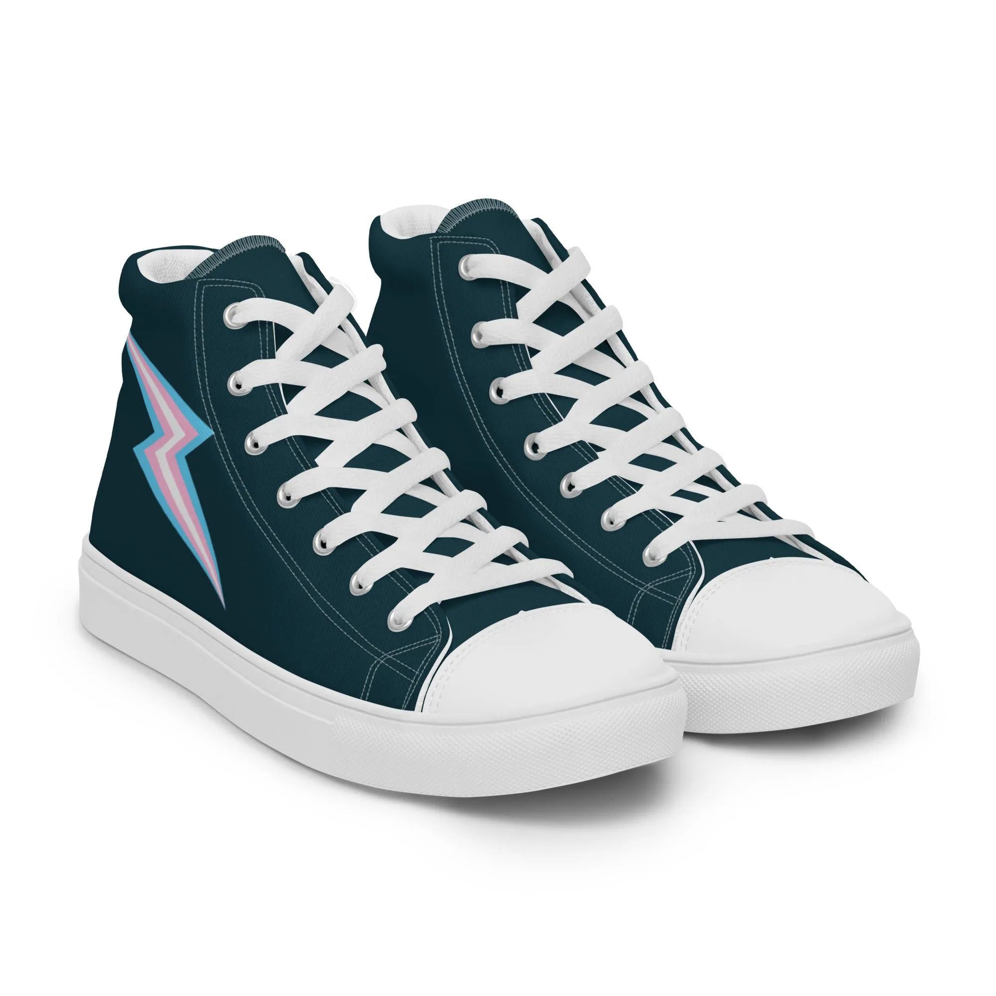 Trans Lightning Blue High Top Trainers (female sizes)