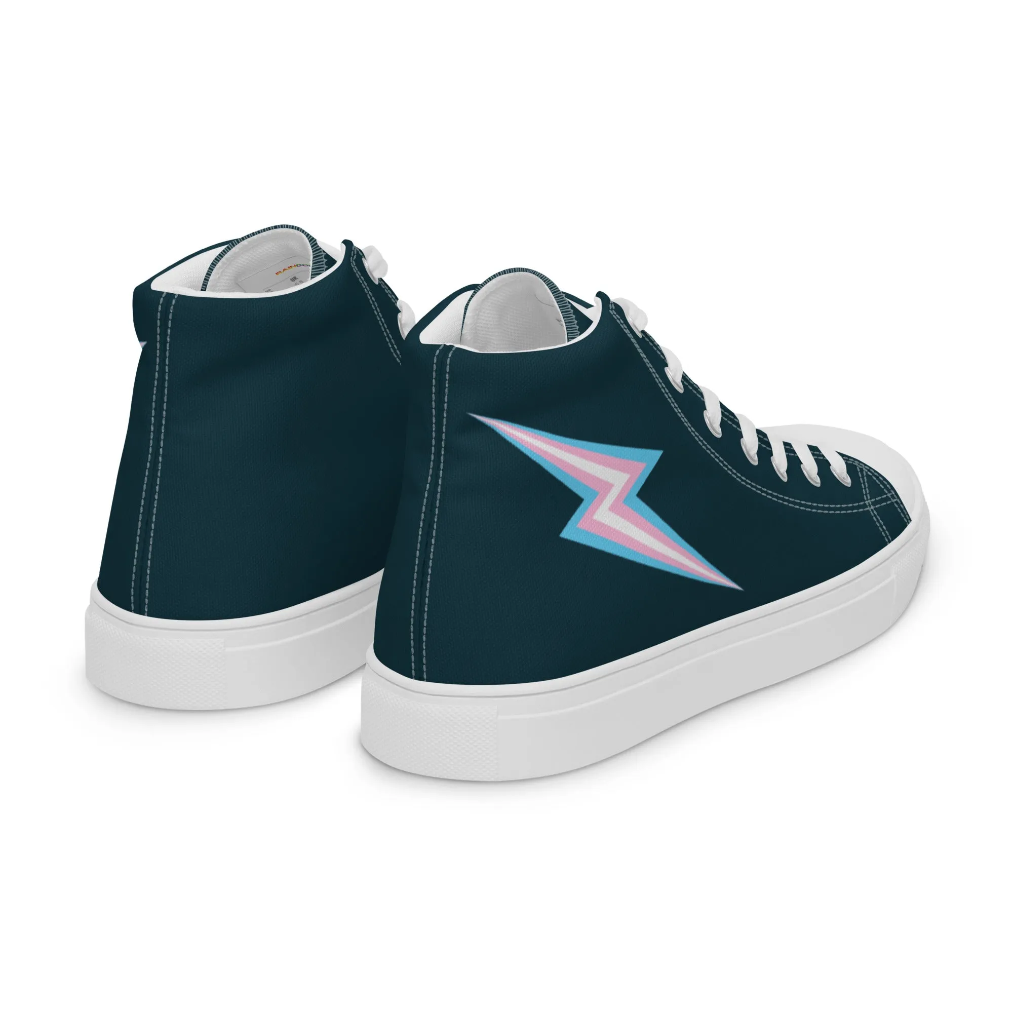 Trans Lightning Blue High Top Trainers (female sizes)