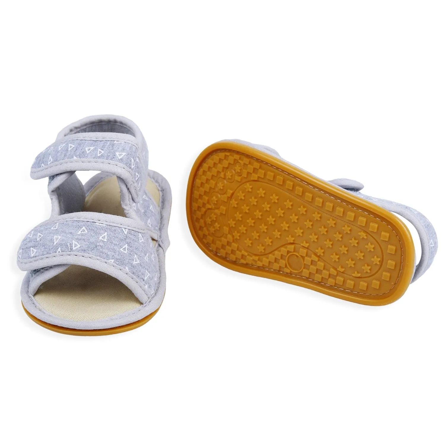 Triangle Comfortable Anti-skid Floater Sandals - Grey