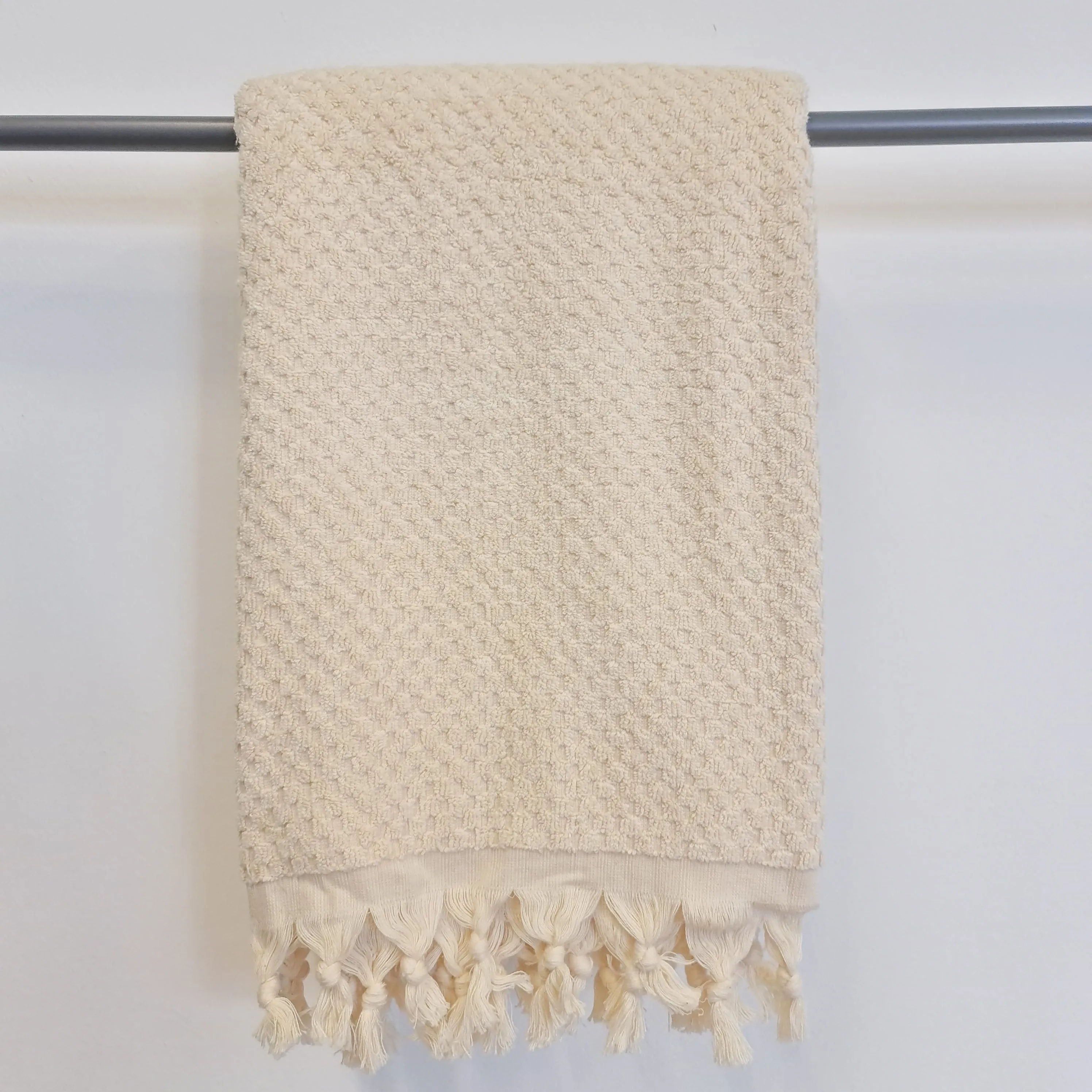 Turkish Hammam Bath Terry Towels Natural Color Dotted