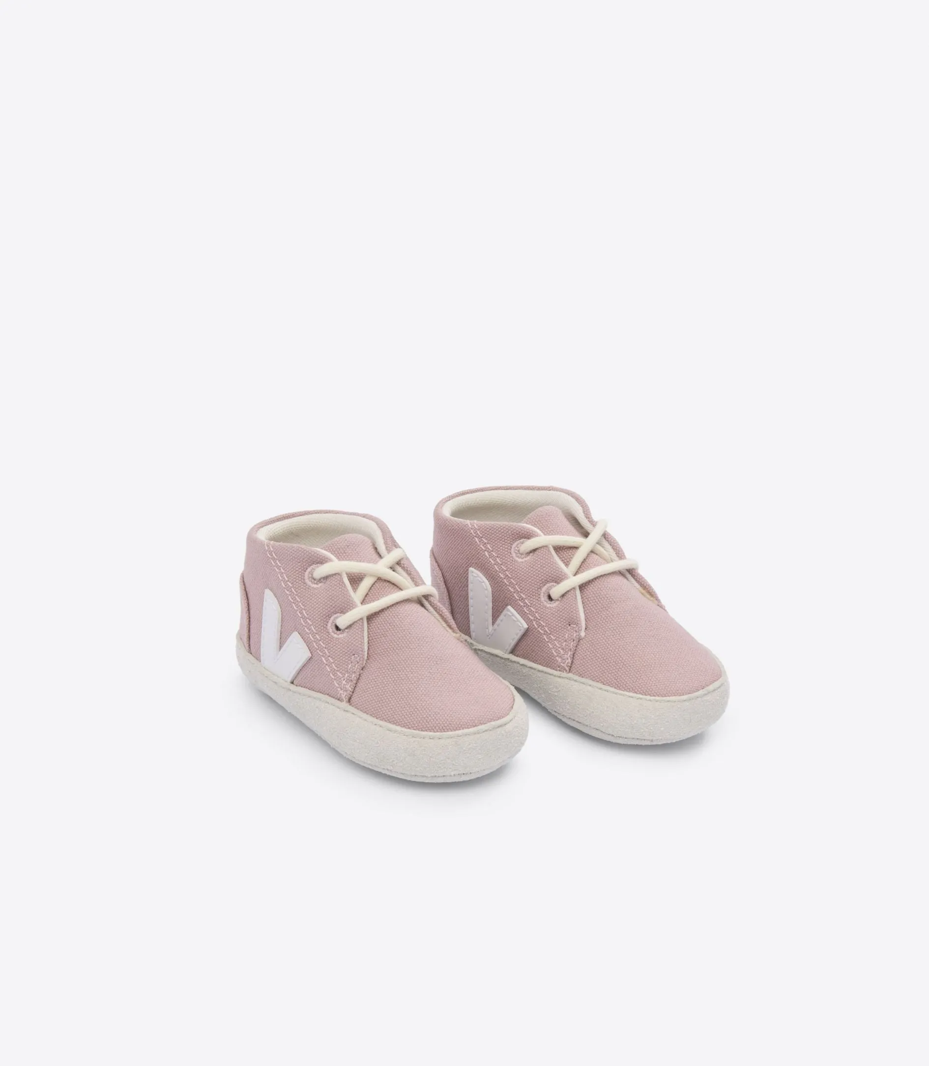 VEJA Baby Canvas Pink/White Shoes