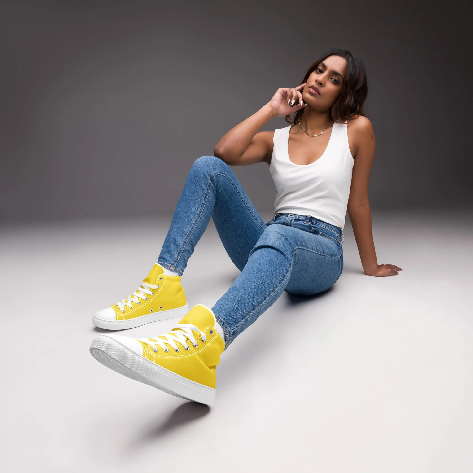 Women’s Yellow High Top Shoes