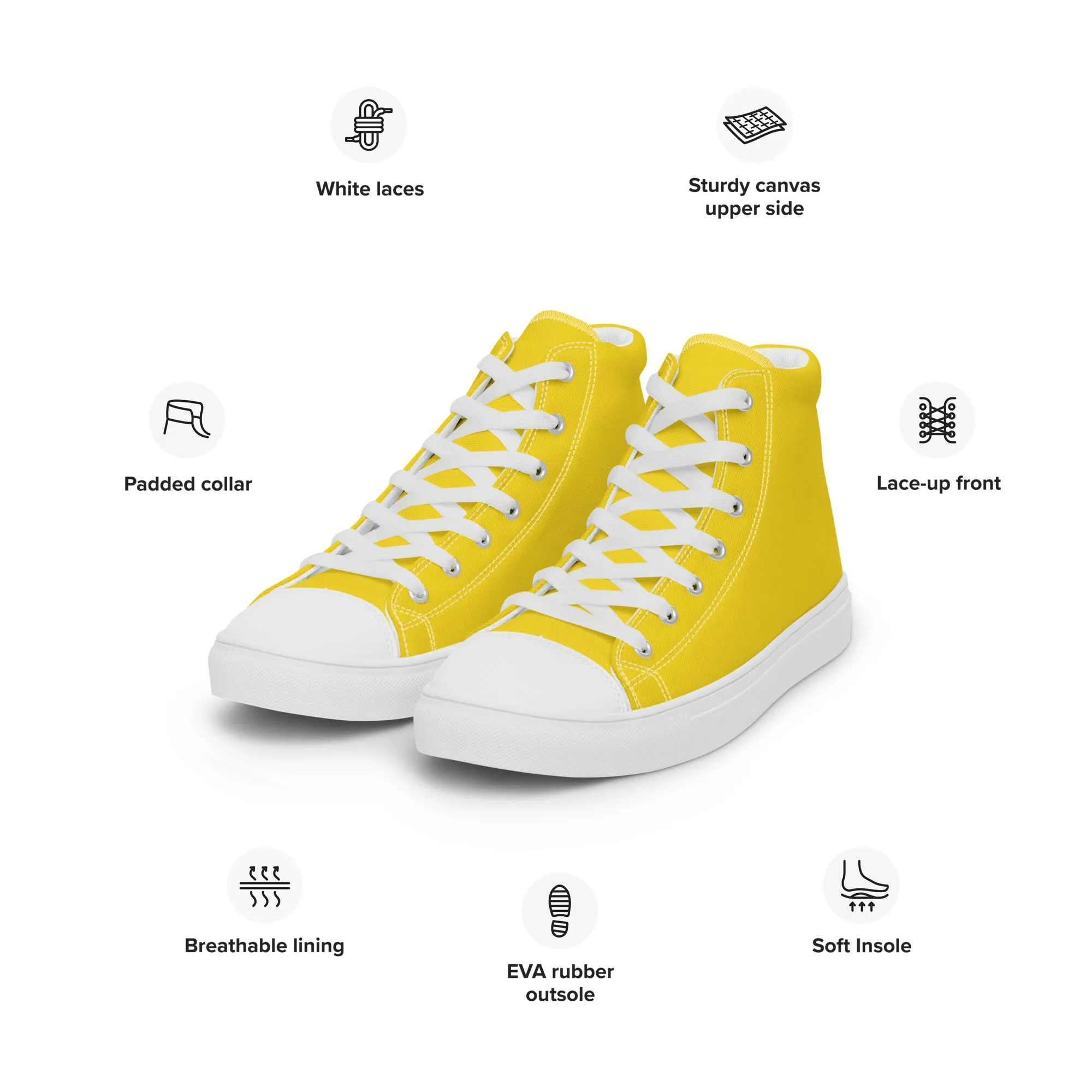 Women’s Yellow High Top Shoes