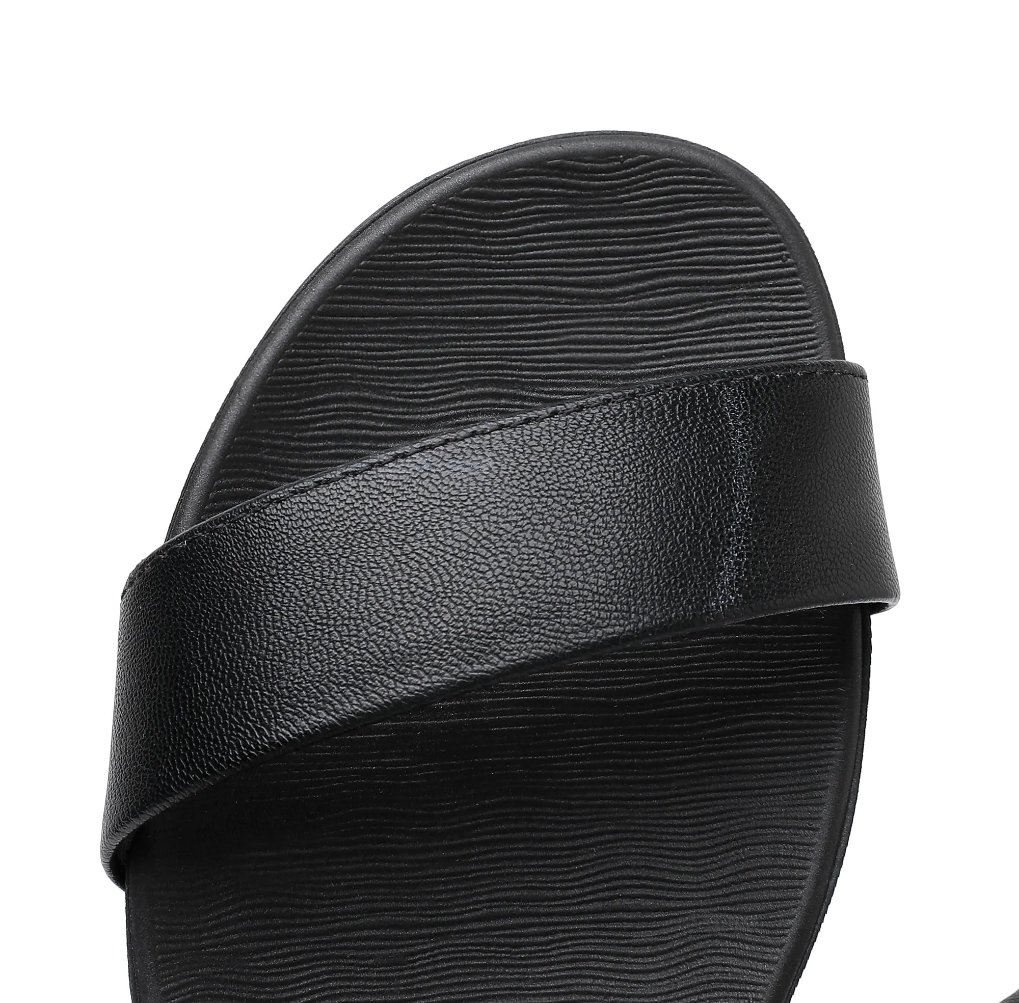 Wrapped Around Flat Sandals - Black (418.059)